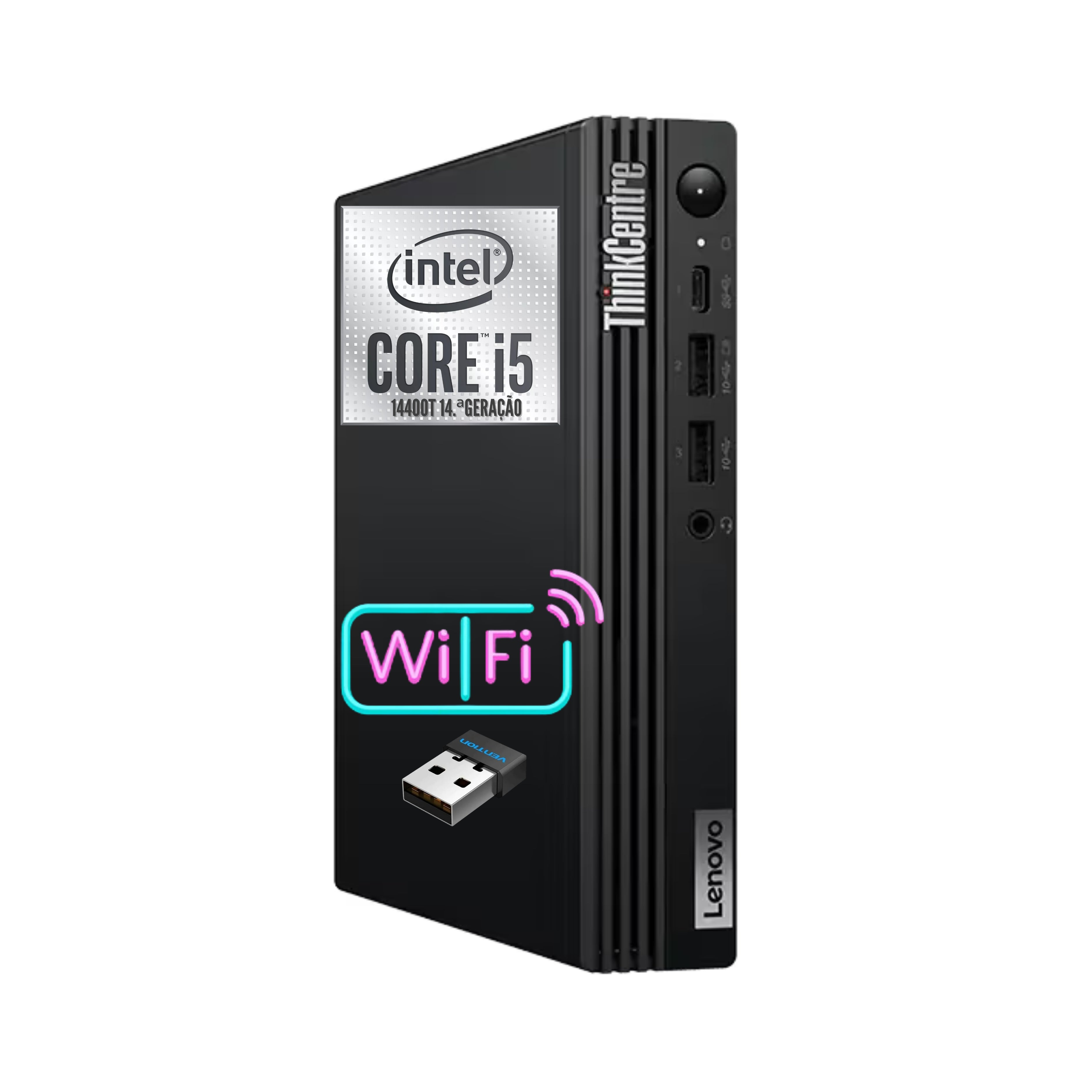 Lenovo ThinkCentre M70q Tiny Gen 5 i5 (14400T) 16GB RAM 512GB SSD Wi-Fi Windows 11 Pro