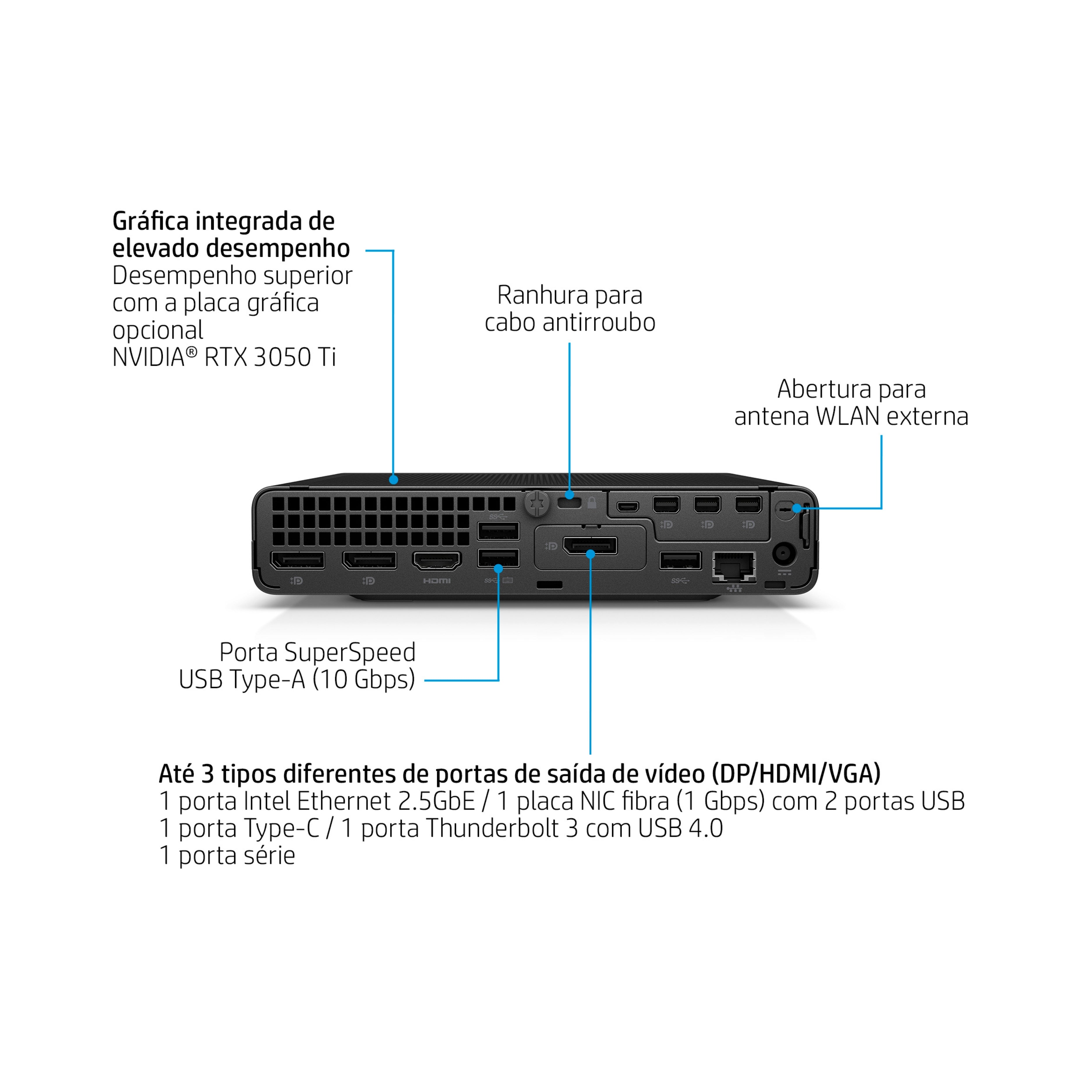 HP Elite Mini 800 G9 i5 (14500) 16GB RAM 512GB SSD Wi-Fi Bluetooth Windows 11 Pro