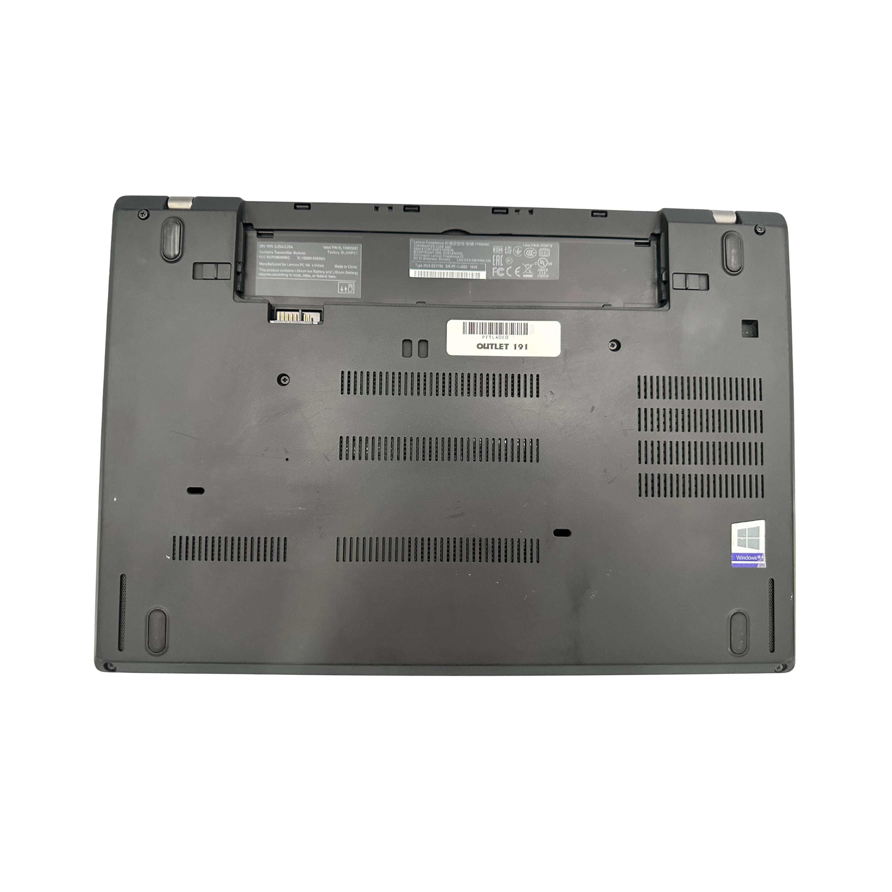 Lenovo ThinkPad T480 i5 (8350U) 8GB RAM 256GB SSD 14” FHD Windows 11 Pro (Outlet 191)