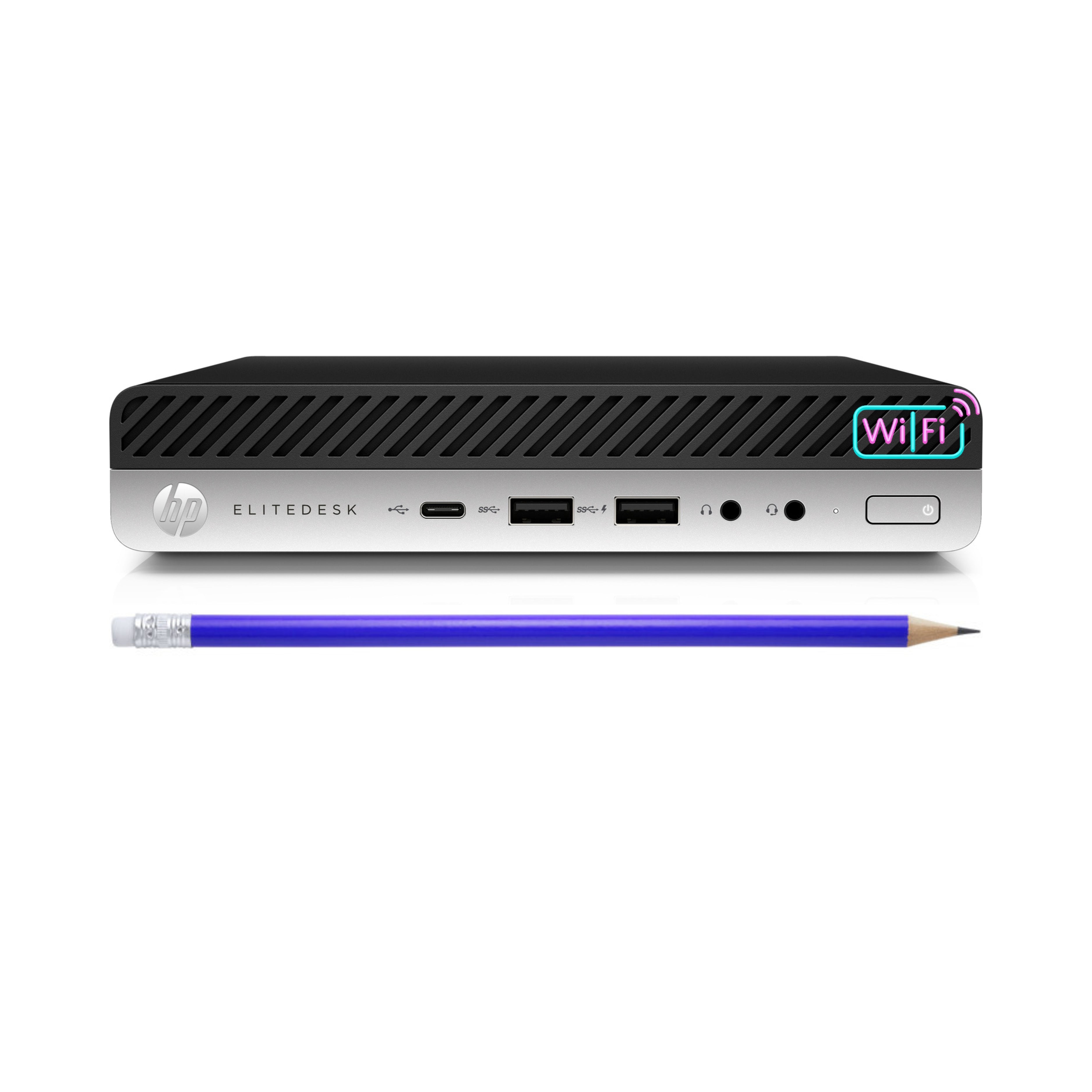 HP EliteDesk 800 G4 Mini i5 (8500T) 8GB RAM 256GB SSD | Opção 3.ª porta VGA | Wi-Fi | Windows 11 Pro