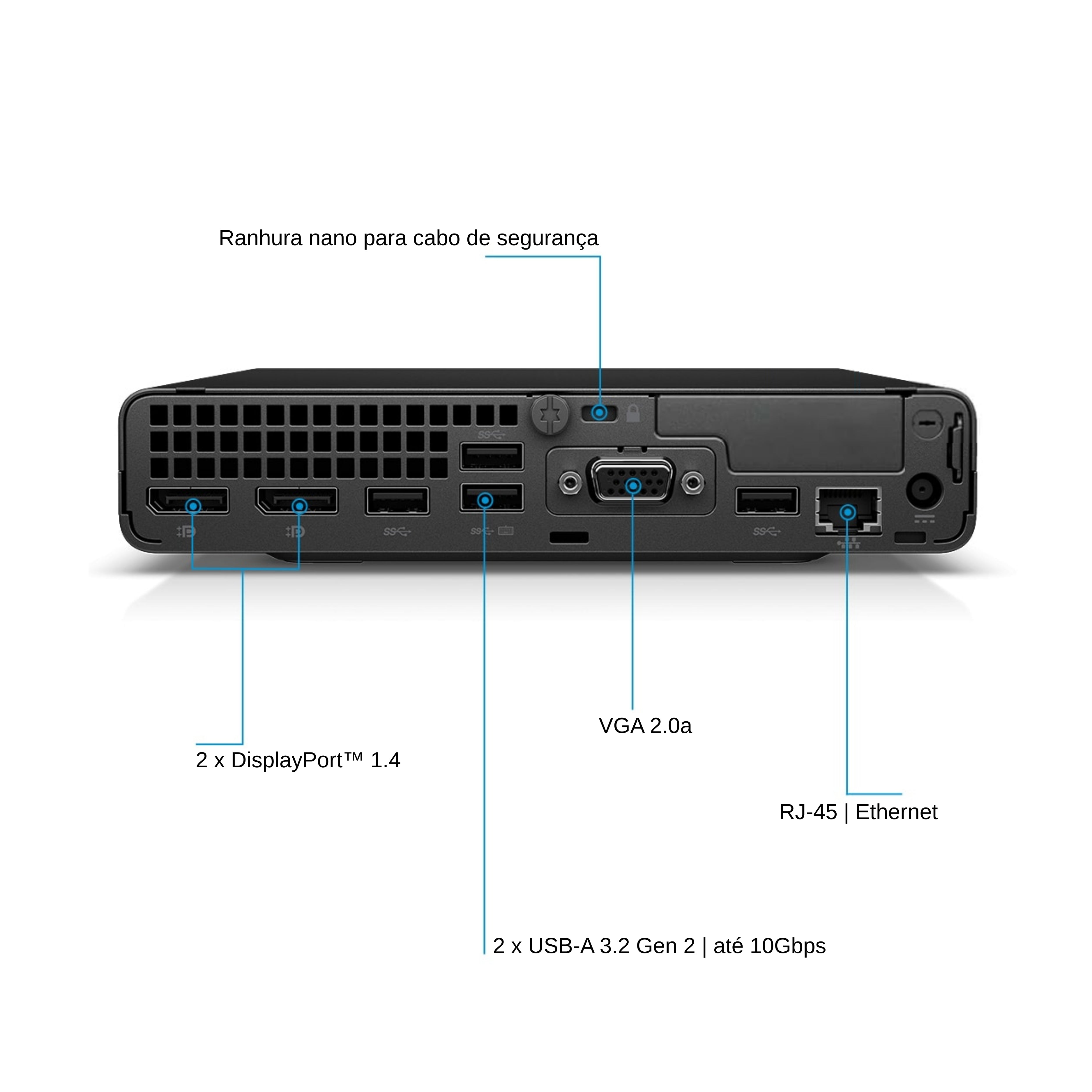 HP EliteDesk 800 G6 Mini i5 (10500) 16GB RAM 256GB SSD | 3rd VGA port | Wi-Fi Windows 11 Pro
