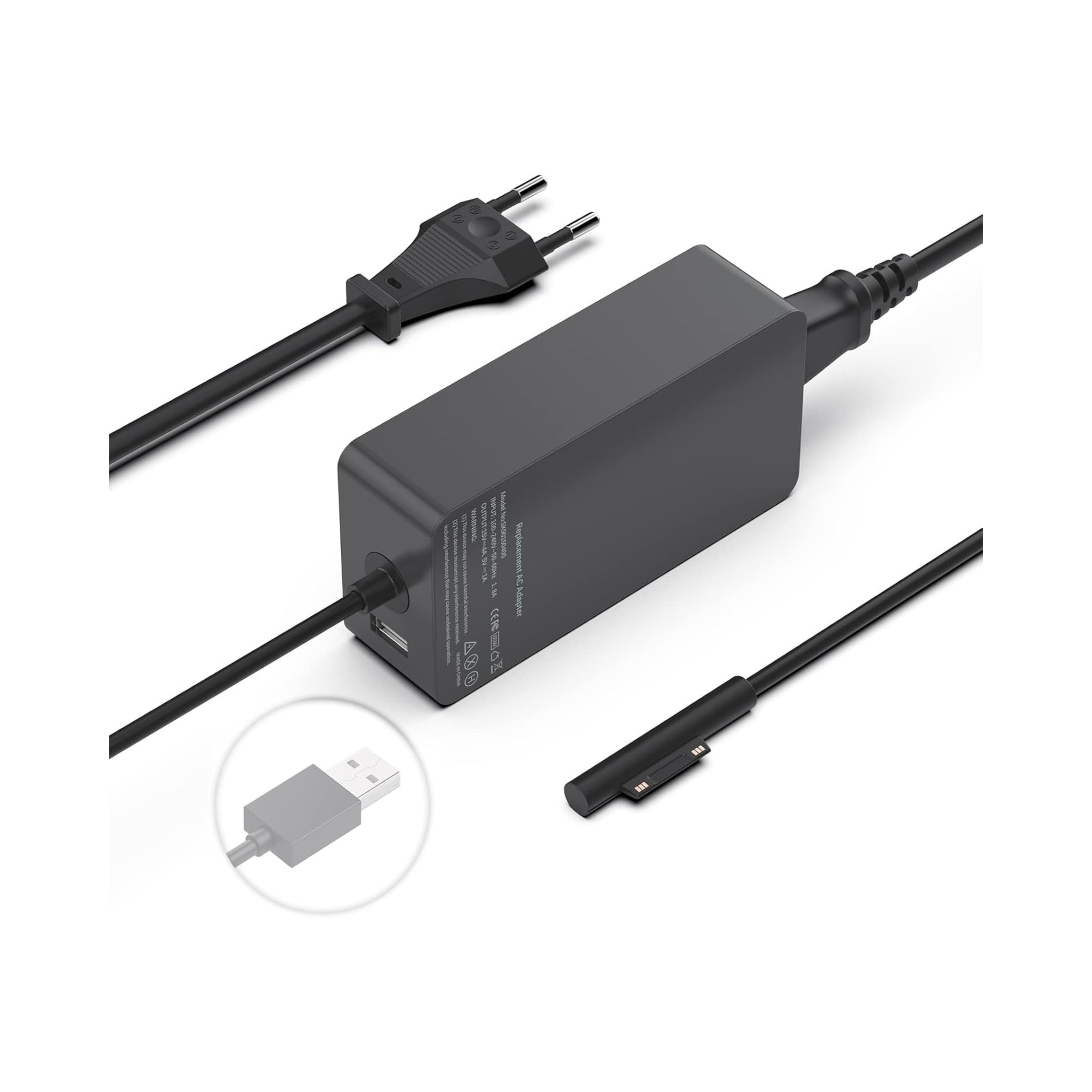 Carregador original Microsoft Surface Pro 4-5-7 | 44W | 15V