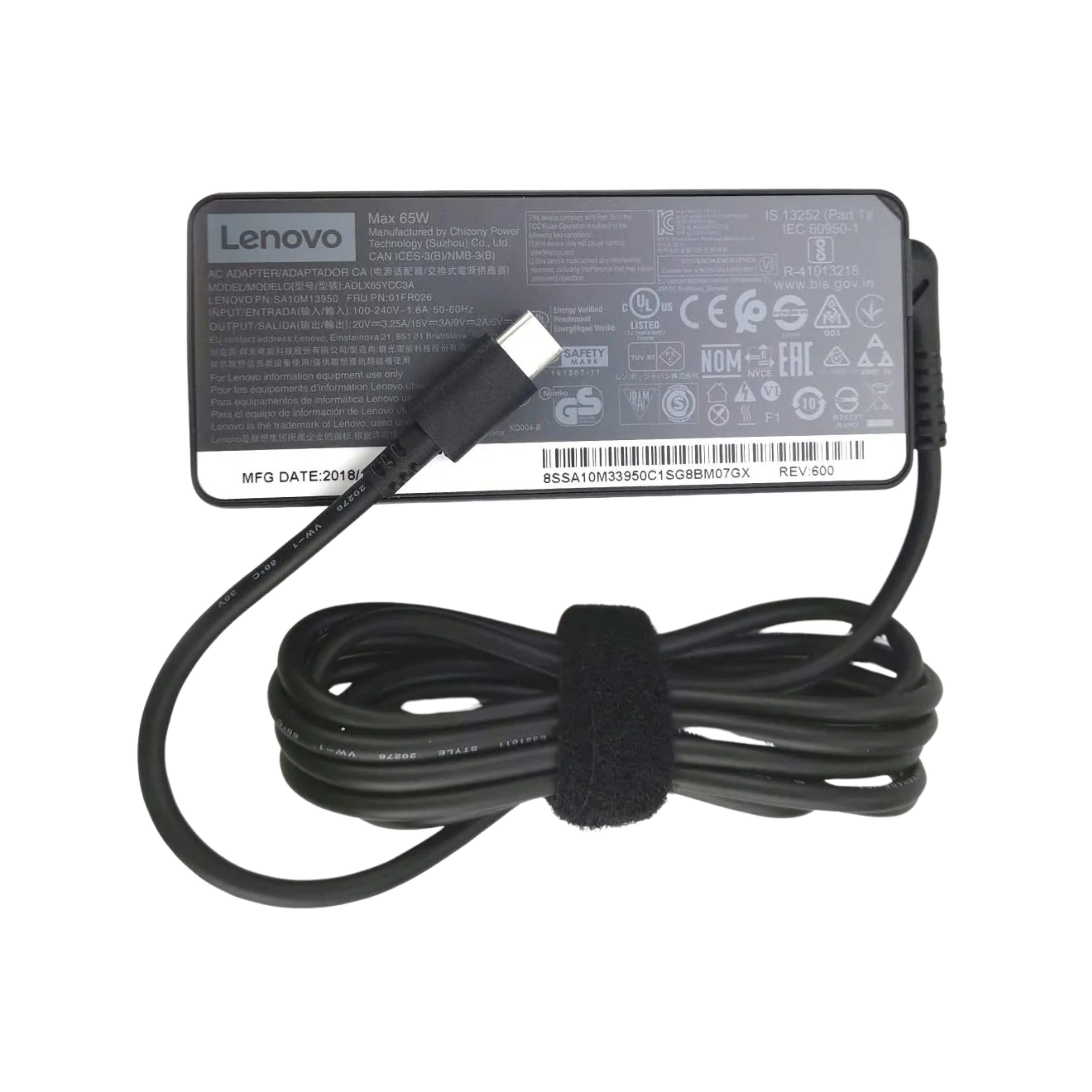 Original Lenovo 65W USB-C Charger