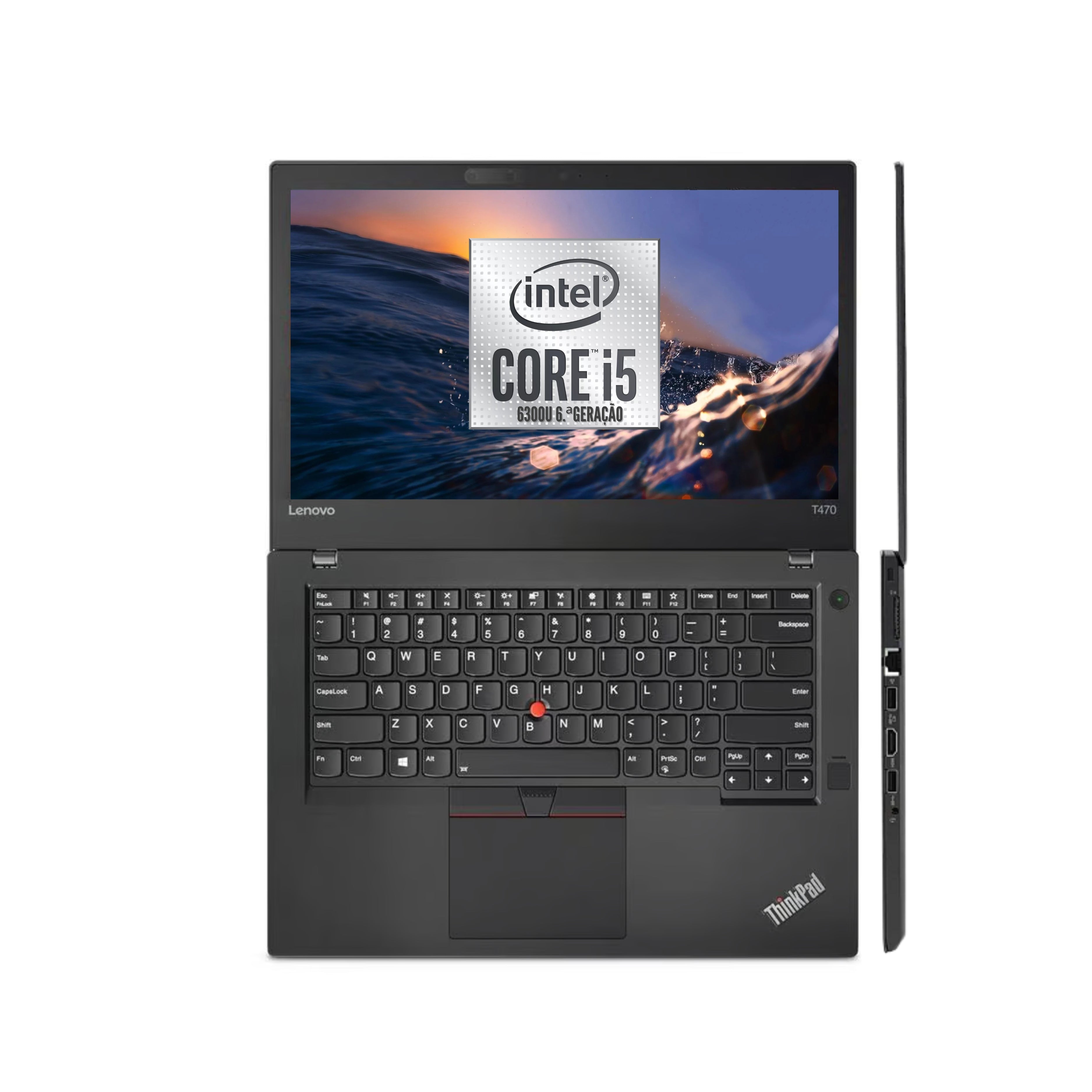 Lenovo ThinkPad T470 i5 (6300U) 8GB RAM 256GB SSD 14" HD Windows 10 Pro (Outlet 481)