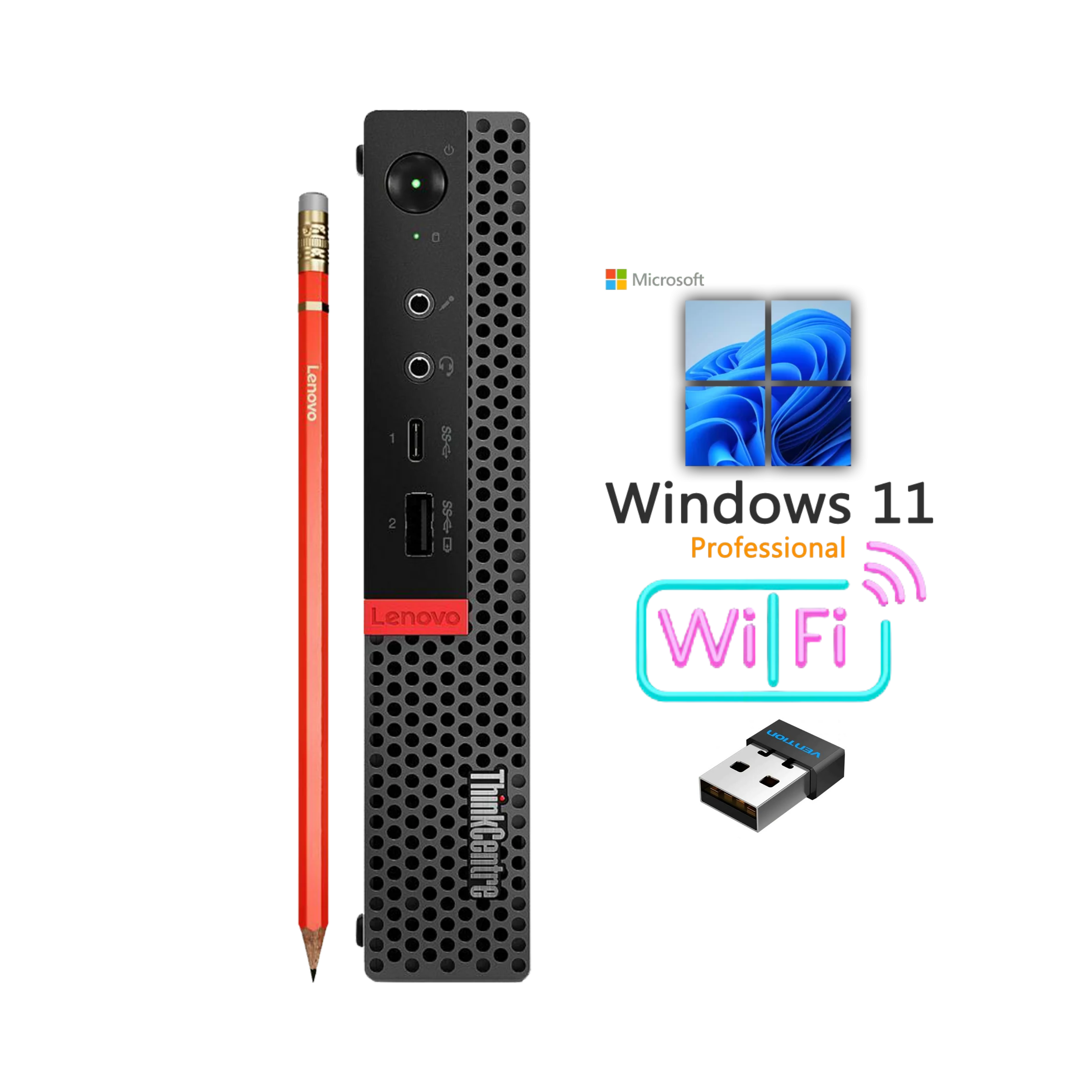 Lenovo M720q Tiny i5 (8500T) 16GB 256GB SSD Wi-Fi | Windows 11 Pro