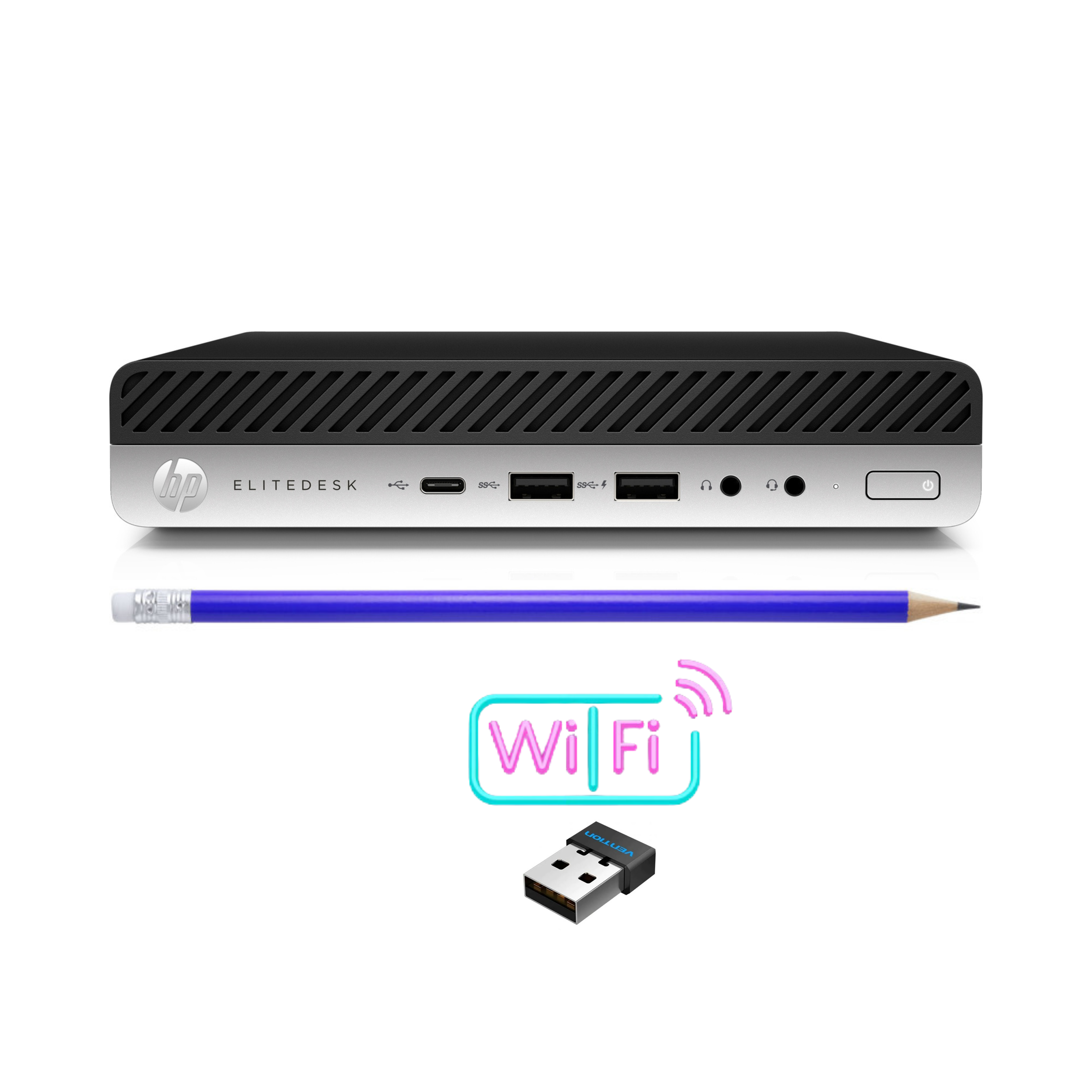 HP EliteDesk 800 G4 Mini i5 (8500T) 16GB RAM 256GB SSD | 3.ª puerto HDMI | Wi-Fi | Windows 11 Pro