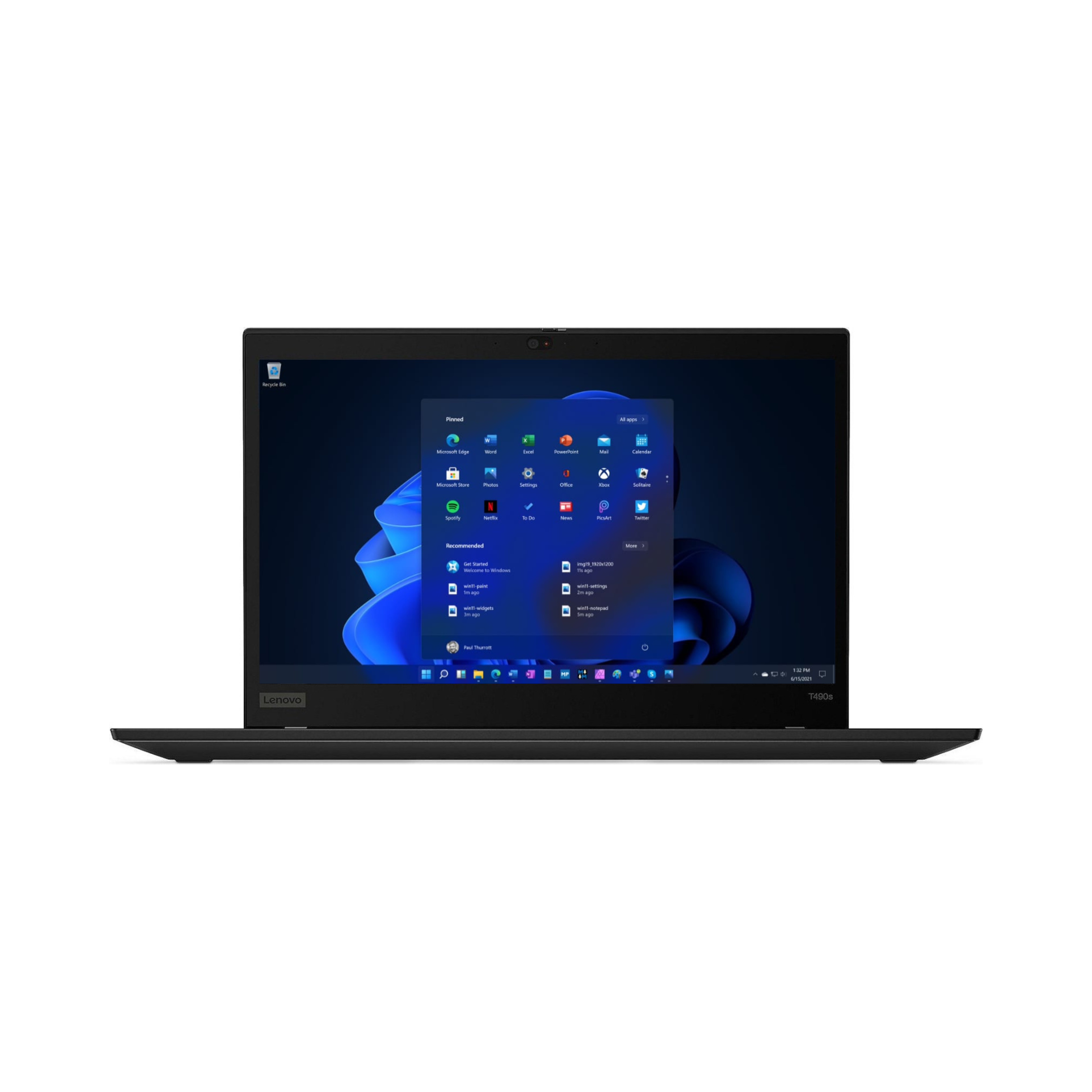 Lenovo ThinkPad T490s i7 (8665U) 8GB RAM 256GB SSD 14" FHD Windows 11 Pro