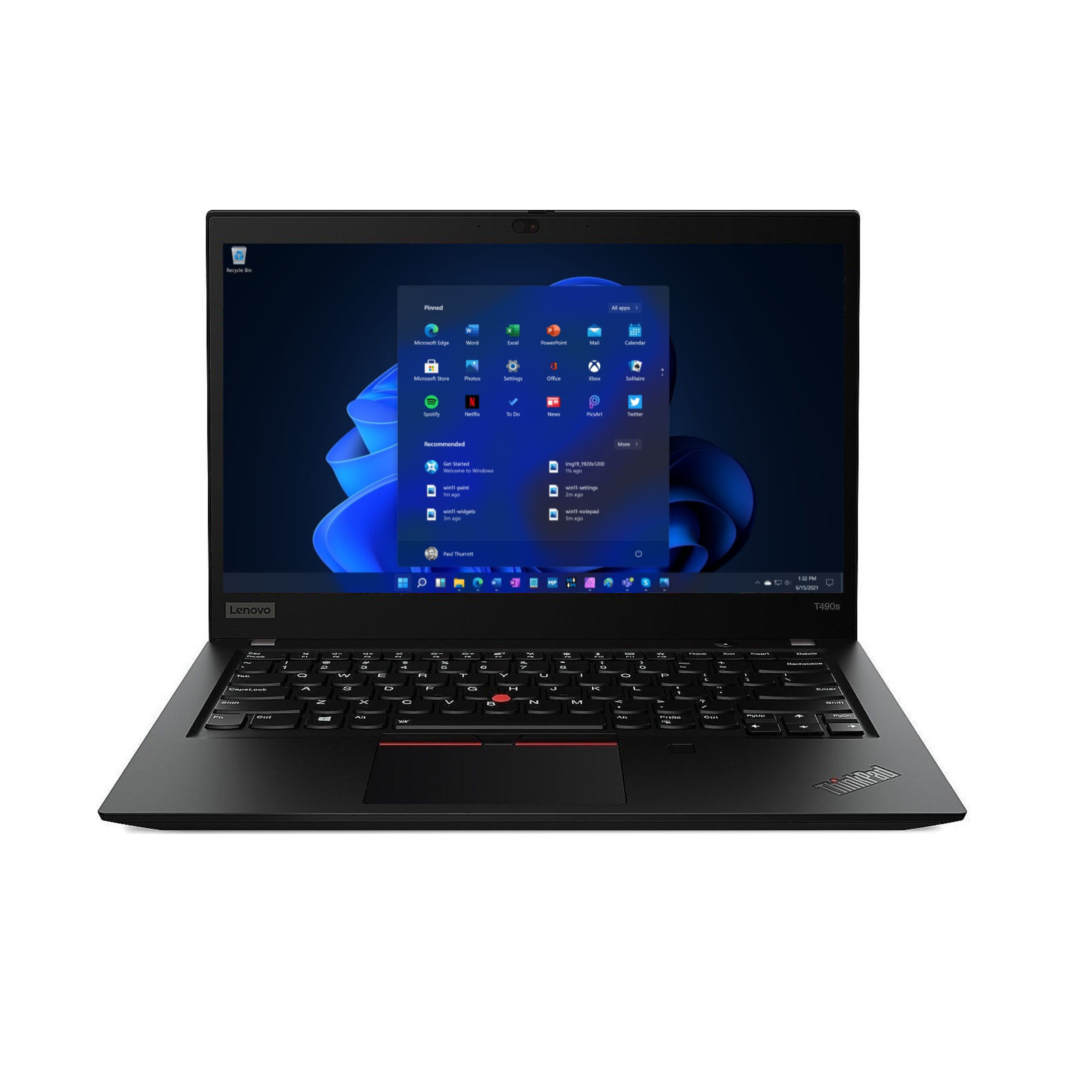 Lenovo ThinkPad T490s i7 (8665U) 8GB RAM 256GB SSD 14" FHD Windows 11 Pro