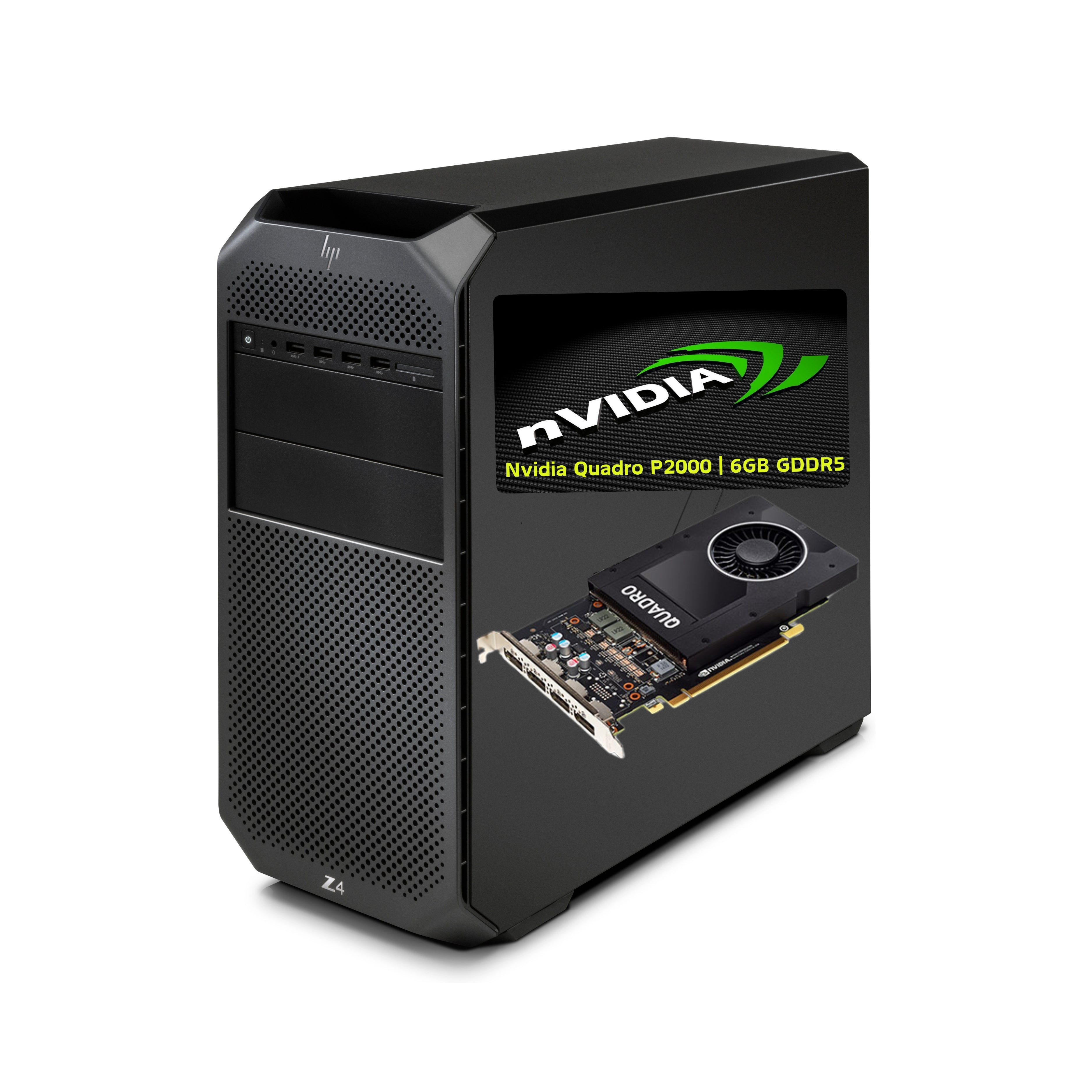 HP Z4 G4 Workstation Xeon W-2123 32GB RAM 1000 GB SSD | Nvidia Quadro P2000 Windows 11 Pro