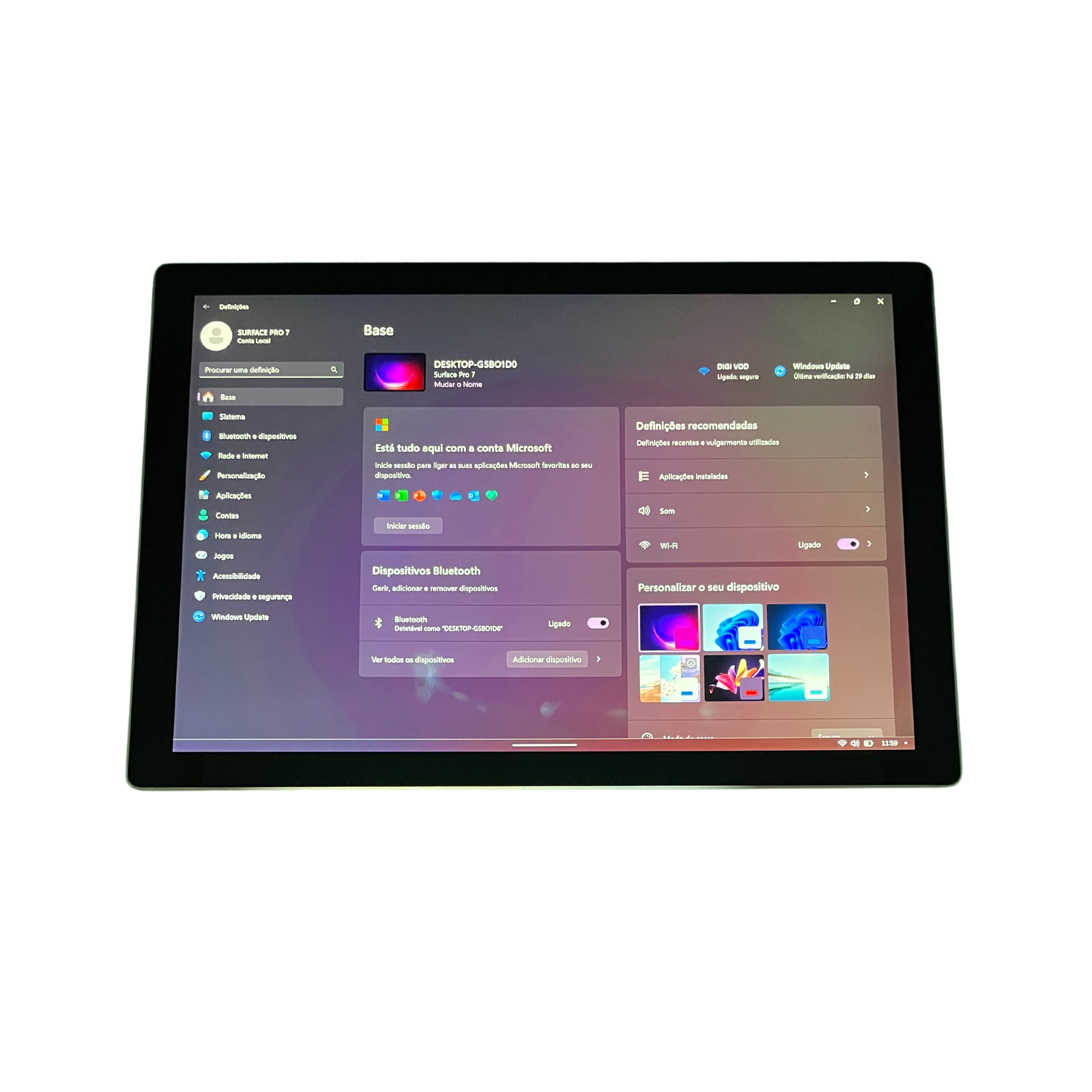 Microsoft Surface Pro 7 i5 (1035G4) 8GB RAM 128GB SSD 12.3" Touch Windows 11 Pro + Keyboard (Outlet 279)