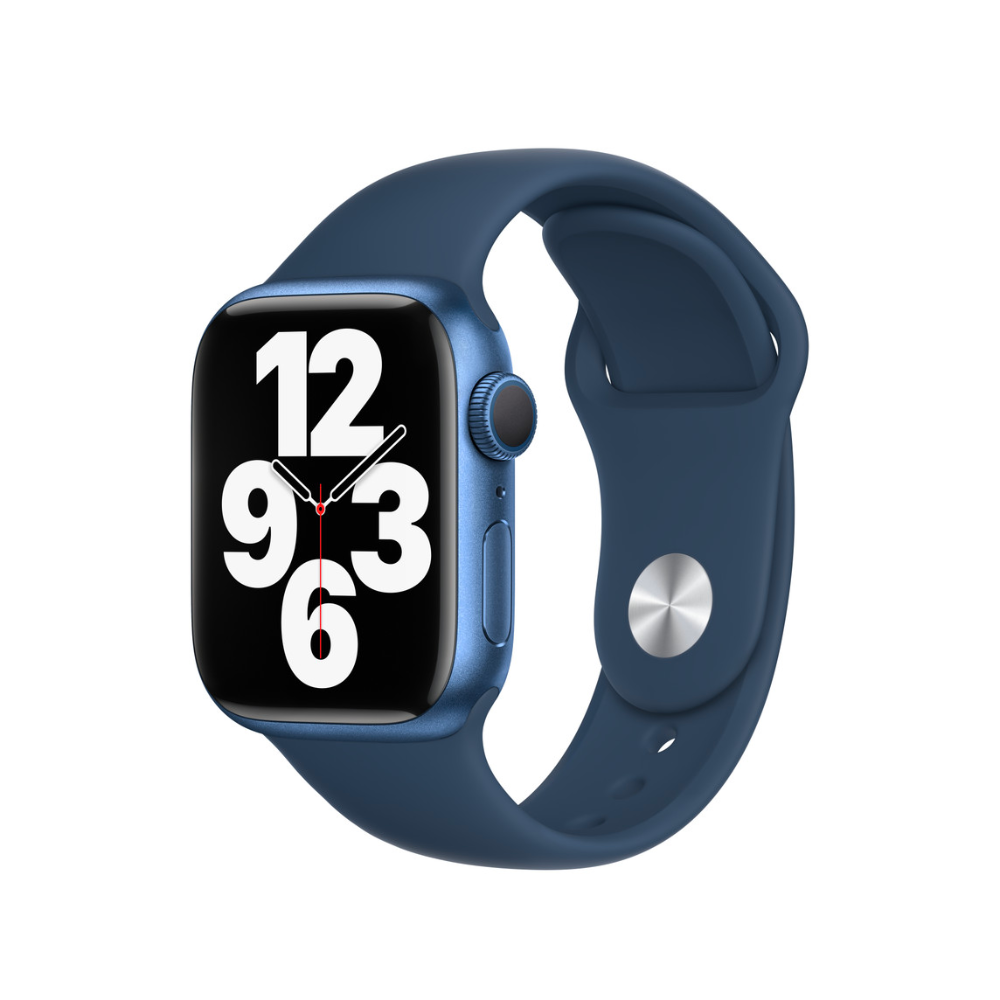 Apple Watch Series 7 (GPS, 41mm) - Azul com bracelete desportiva Azul Abissal