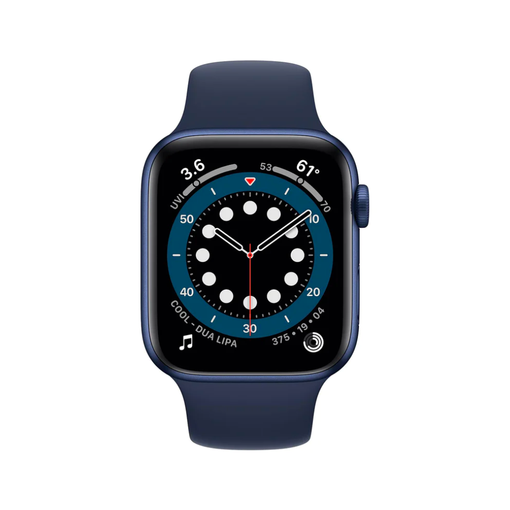Apple Watch Series 6 (GPS, 44mm) - Azul com bracelete desportiva Azul Profundo