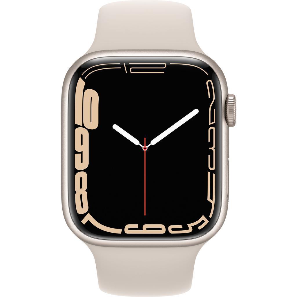 <tc>Apple Watch</tc> (Serie 7) 2021 GPS + Celular 45 - Aluminio Starlight - Brazalete deportivo Starlight