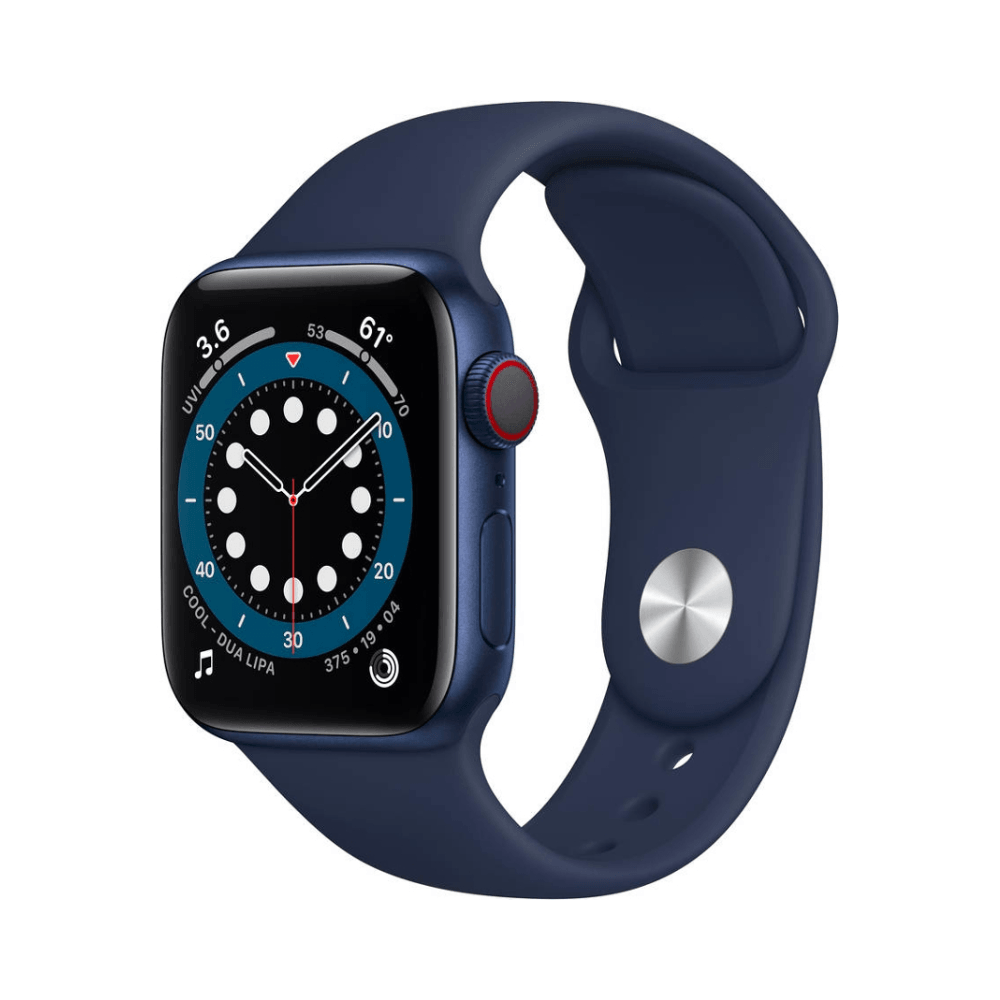 Apple Watch Series 6 (GPS+Cellular, 44mm) - Blue with Deep Blue sport strap