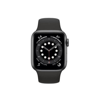 Apple Watch Series 6 Aluminio (GPS+Cellular, 40 mm) - Gris espacial - Correa deportiva negra