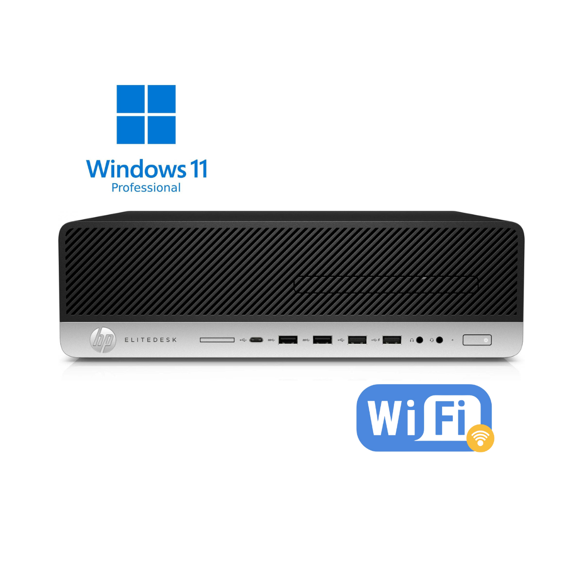 HP EliteDesk 800 G4 SFF i5 (8500) 8GB RAM 256GB SSD Wi-Fi Windows Pro