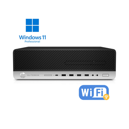 HP EliteDesk 800 G4 SFF i5 (8500) 8GB RAM 256GB SSD Wi-Fi Windows 11 Pro