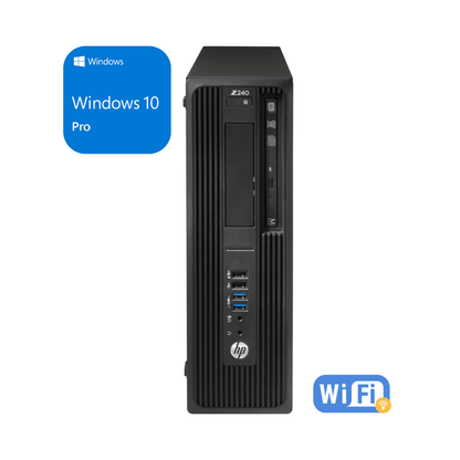 HP Z240 SFF Xeon E3 (1230V5) 16GB RAM 256GB SSD NVS 310 Wi-Fi Windows 10 Pro