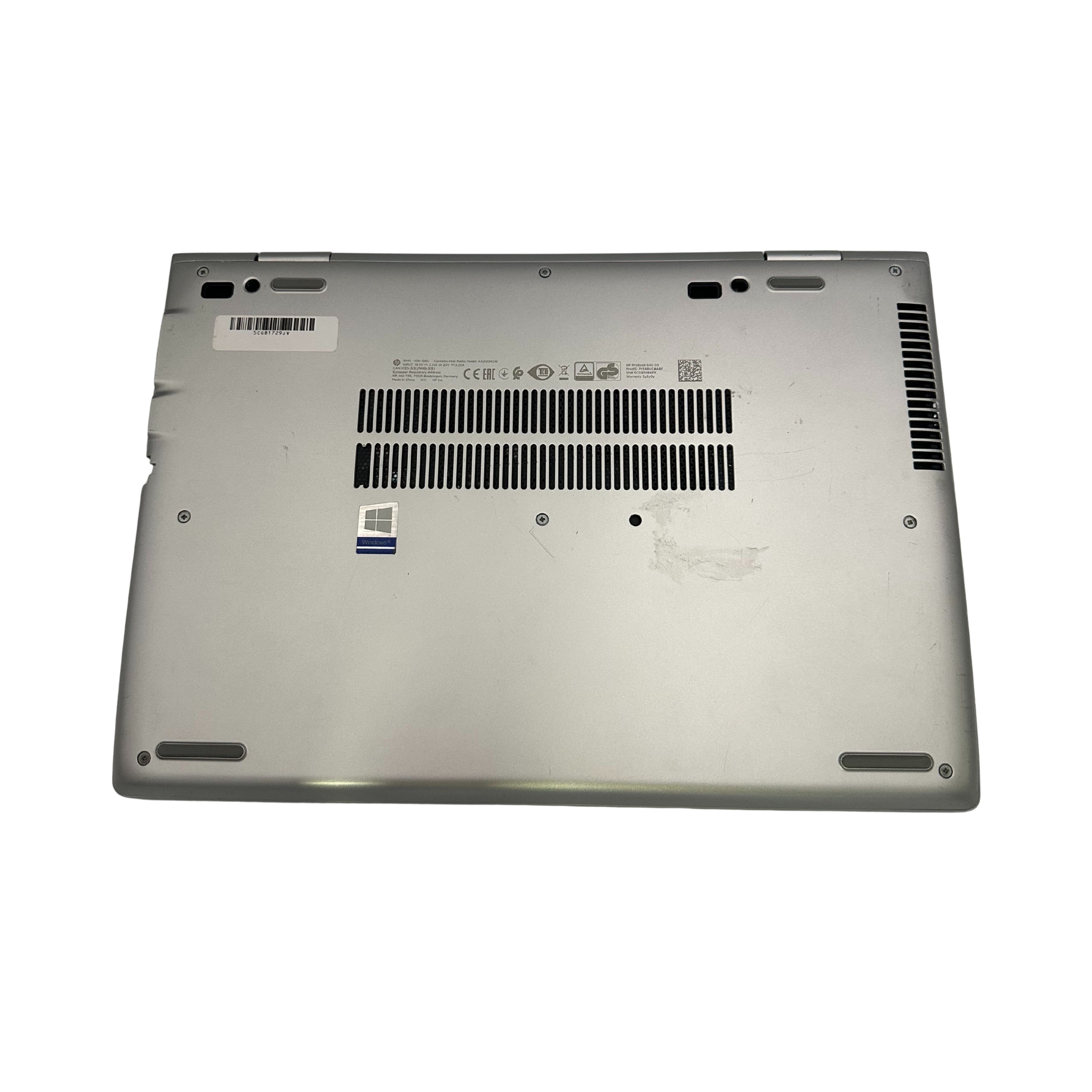 HP ProBook 640 G4 i5 (7200U) 8GB RAM 256GB SSD 14" FHD Windows 10 Pro (Outlet 659)