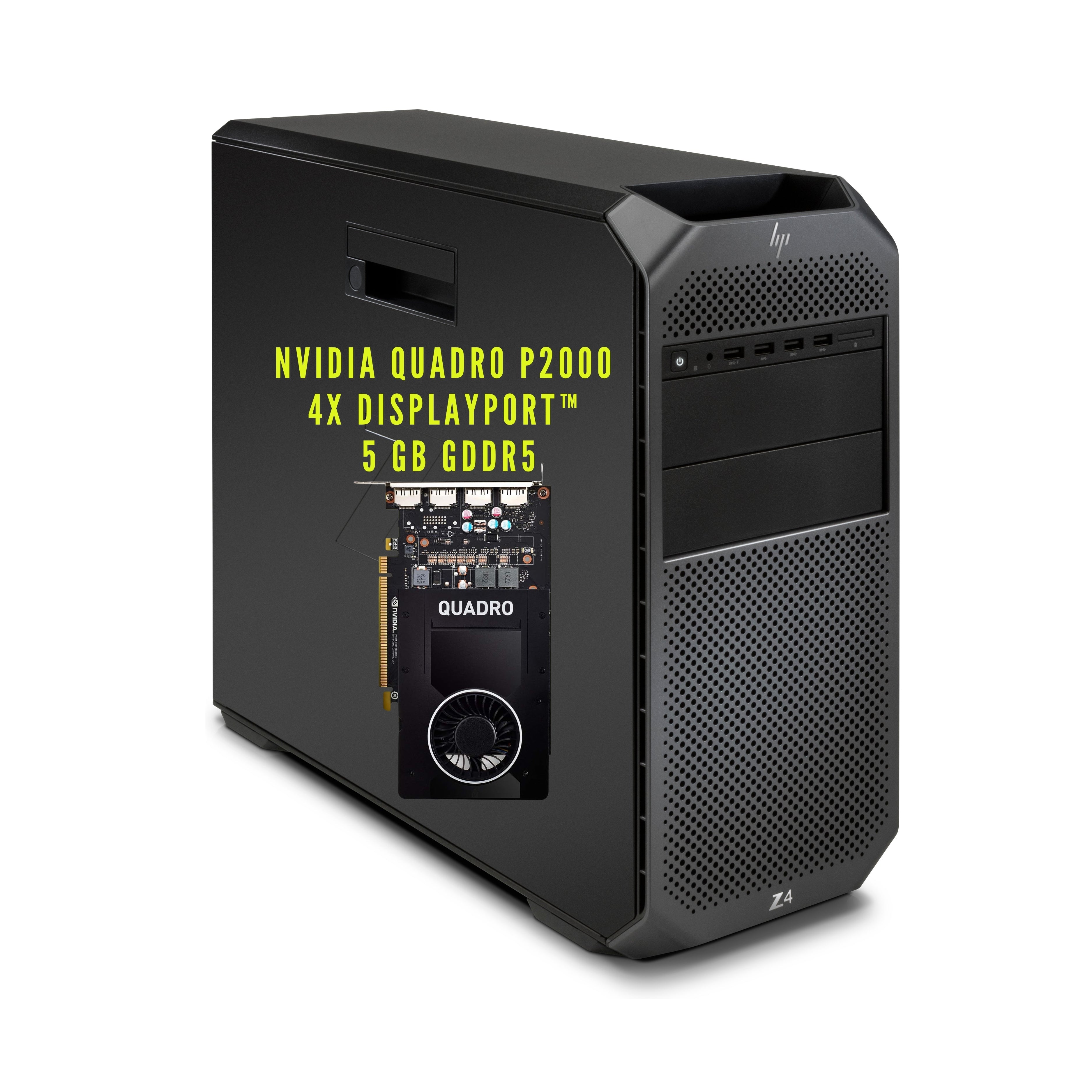 HP Z4 G4 Workstation Xeon® W-2125 32GB RAM 1000 GB SSD | Nvidia Quadro P2000 Windows 11 Pro