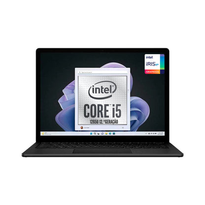 Microsoft Surface Laptop 5 i7 (1265U) 16GB RAM 512GB SSD 13.5" Touch Preto Mat Windows 11 Pro