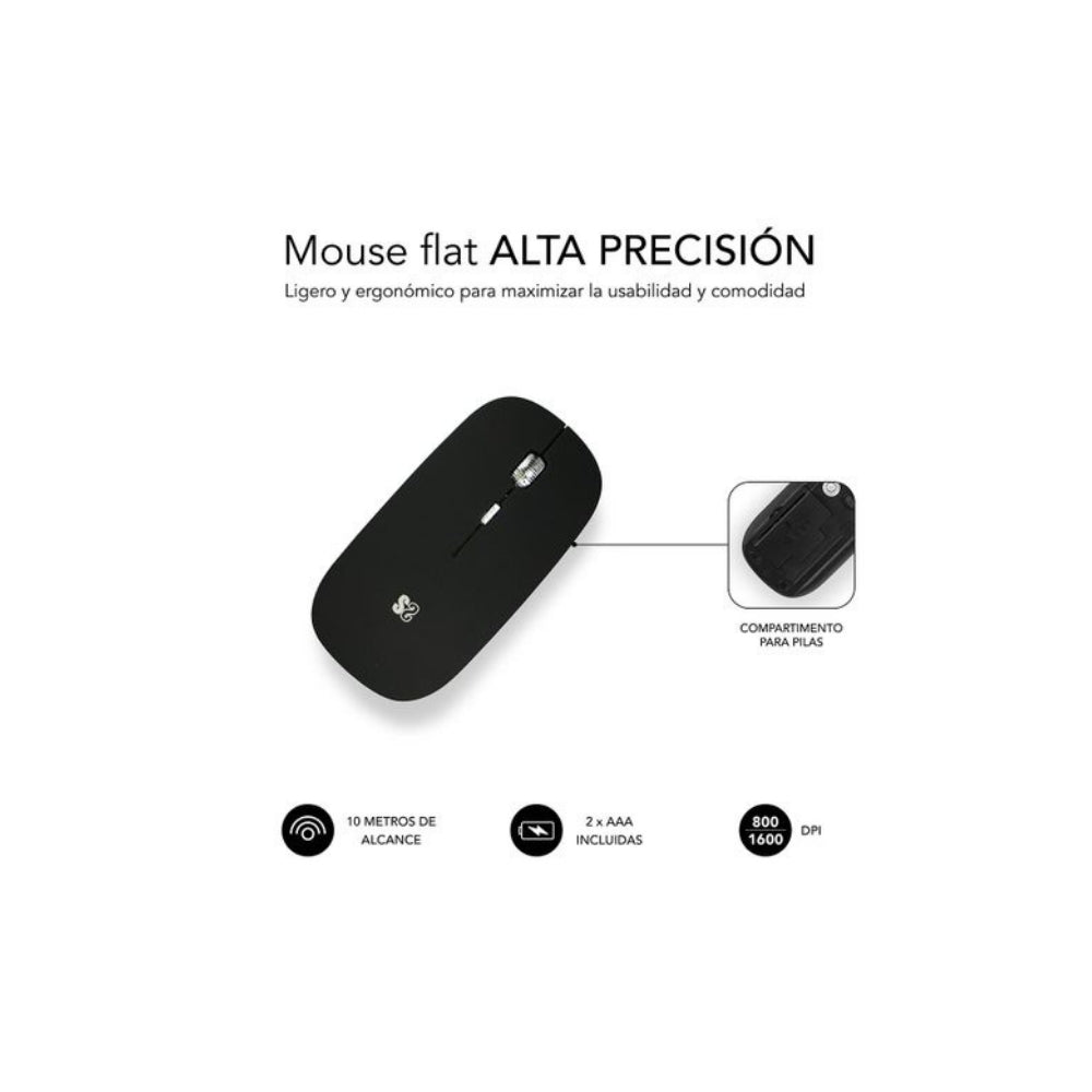 Subblim Wireless Mini Rato Óptico Sem Fios Preto