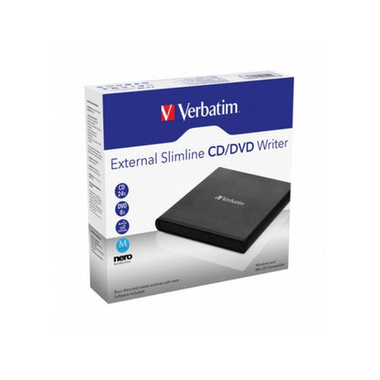 Lector/grabador de CD/DVD externo Slimline de Verbatim