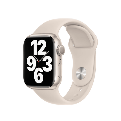 Apple Watch Series 7 (GPS, 41 mm) - Starlight con correa deportiva Starlight