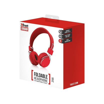 Trust Urban Ziva Headphones Red