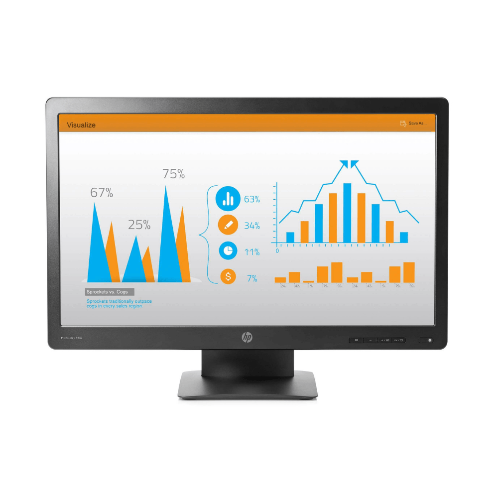 Monitor HP ProDisplay P232 LED Display 23" Preto – Digiplanet