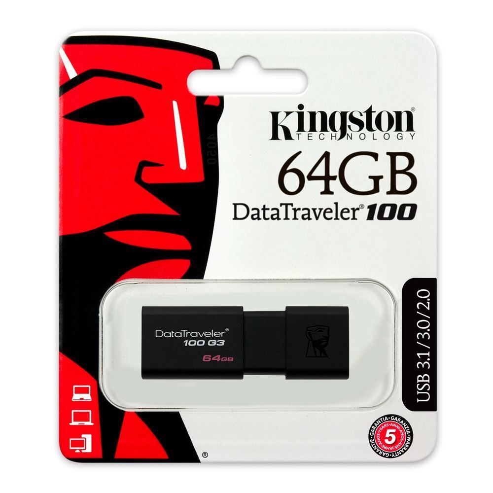 Pen Drive 64GB DataTraveler 100 USB
